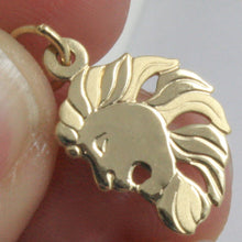 Load image into Gallery viewer, solid 18k yellow gold zodiac sign pendant, zodiacal charm, satin, made in Italy.
