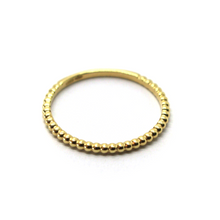 Load image into Gallery viewer, 3 x 18K YELLOW, WHITE &amp; ROSE GOLD RING, SMALL THIN 1mm SPHERES BALLS ROW, SMOOTH.
