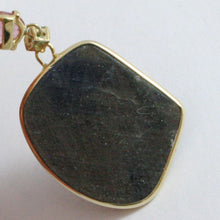 Load image into Gallery viewer, 9k yellow gold necklace and pendant, round blue and oval pink sapphire, peridot.
