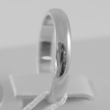 Load image into Gallery viewer, SOLID 18K WHITE GOLD WEDDING BAND UNOAERRE RING 4 GRAMS MARRIAGE MADE IN ITALY
