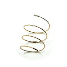 Load image into Gallery viewer, 18K ROSE GOLD MAGICWIRE LONG HALF PHALANX RING, ELASTIC WORKED WIRE, SNAKE
