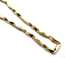 Load image into Gallery viewer, 18K YELLOW GOLD BRACELET ROUNDED ALTERNATE OVAL PYRAMIDAL DOTTED TUBE LINKS 8.3&quot;
