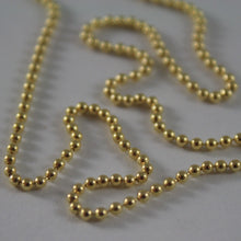 Load image into Gallery viewer, 18K YELLOW GOLD CHAIN WITH BALLS BALL, SPHERES, NECKLACE, MADE IN ITALY
