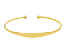 Load image into Gallery viewer, 18K YELLOW GOLD SOLID MAN BRACELET, RIGID, CUFF, BANGLE, SMOOTH, MADE IN ITALY

