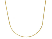 Load image into Gallery viewer, SOLID 9K YELLOW GOLD CHAIN THIN 1mm ROLO ROUND LINK, NECKLACE, LENGTH 50cm 19.7&quot;.
