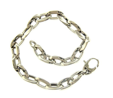 18k white gold bracelet, 19cm 7.5