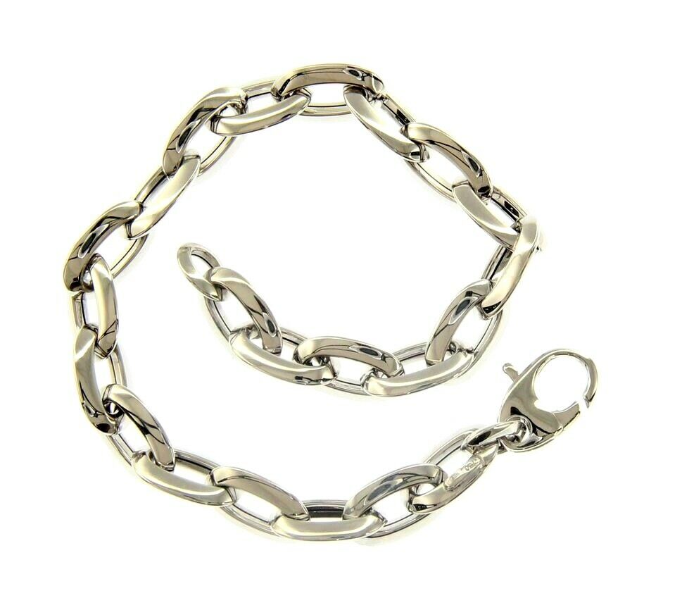 18k white gold bracelet, 19cm 7.5