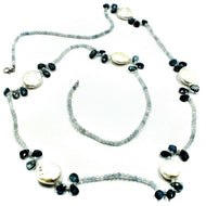 18k white gold long 33.5