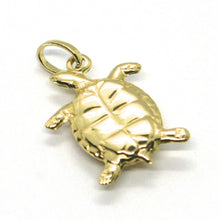 Load image into Gallery viewer, 18K YELLOW GOLD PENDANT, ROUNDED TURTLE, SMOOTH, 0.7 INCHES, MADE IN ITALY
