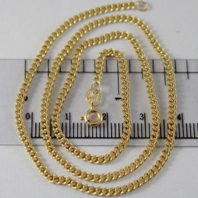 18K YELLOW GOLD CHAIN LITTLE GOURMETTE LINK 2 MM, 19.70 INCHES MADE IN ITALY.