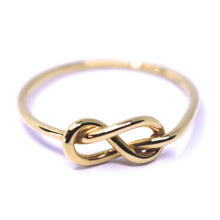 Load image into Gallery viewer, 18k rose gold infinite central ring, infinity, smooth, bright, knot diam. 5mm.
