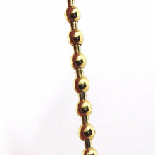 Load image into Gallery viewer, 18k yellow gold bracelet, semirigid, elastic, 3 mm smooth balls spheres.

