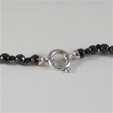 Load image into Gallery viewer, SOLID 18K WHITE GOLD NECKLACE WITH FW PEARLS AND MULTIFACETED ONYX MADE IN ITALY
