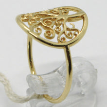 Load image into Gallery viewer, 18K YELLOW GOLD TREE OF LIFE RING, SMOOTH, BRIGHT, LUMINOUS, MADE IN ITALY.

