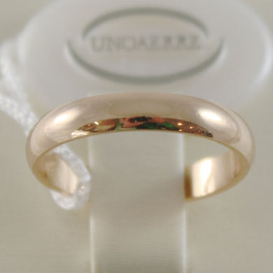 SOLID 18K YELLOW GOLD WEDDING BAND UNOAERRE RING 3 GRAMS MARRIAGE MADE IN ITALY.