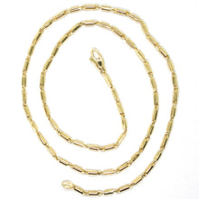Load image into Gallery viewer, 18K YELLOW GOLD CHAIN, 17.7 INCHES, ROUNDED TUBE LINK, THICKNESS 2 MM.
