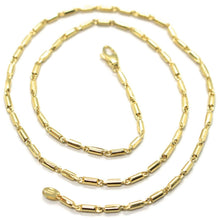 Load image into Gallery viewer, 18K YELLOW GOLD CHAIN, 17.7 INCHES, ROUNDED TUBE LINK, THICKNESS 2 MM.
