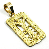 SOLID 18K YELLOW GOLD CHRIST OF THE ABYSS PENDANT, VERY DETAILED MEDAL.