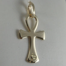 Load image into Gallery viewer, SOLID 9K YELLOW GOLD CROSS OF LIFE ANKH, MADE IN ITALY, ENGRAVABLE.
