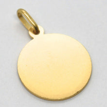Load image into Gallery viewer, SOLID 18K YELLOW GOLD MEDAL, SAINT CARLO CHARLES BORROMEO, 15 mm DIAMETER.
