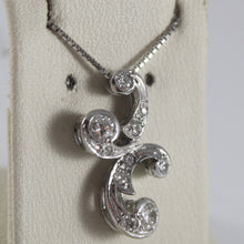 Load image into Gallery viewer, SOLID 18K WHITE GOLD NECKLACE, ETHNIC STYLE WITH DIAMONDS, DIAMOND MADE IN ITALY.
